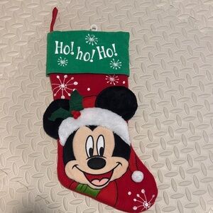 Disney Mickey Mouse Holiday Stocking - Red and Green